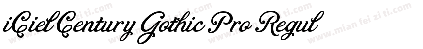 iCiel Century Gothic Pro Regular字体转换